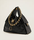 25 Small Handbag Grained Calfskin & Gold-Tone Metal Bag