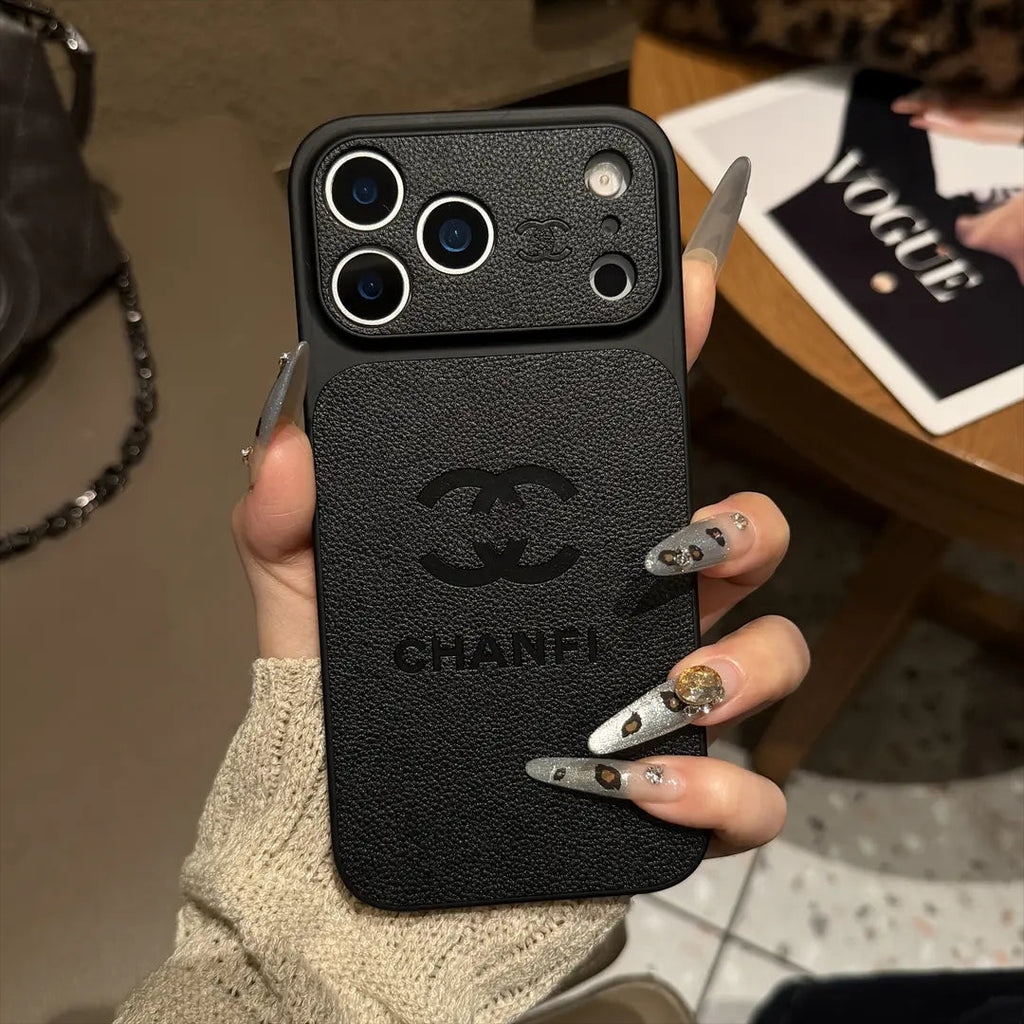 Luxus dombornyomott bőr védő iPhone tok