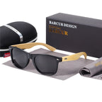 BARCUR 偏光竹サングラス男性木製サングラス女性ブランドオリジナル木製メガネ Oculos デゾル masculino