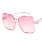 Higody ファッション女性オーバーサイズサングラスグラデーションプラスチックブランドデザイナー女性サングラス UV400 lentes de sol mujer