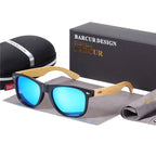 BARCUR 偏光竹サングラス男性木製サングラス女性ブランドオリジナル木製メガネ Oculos デゾル masculino