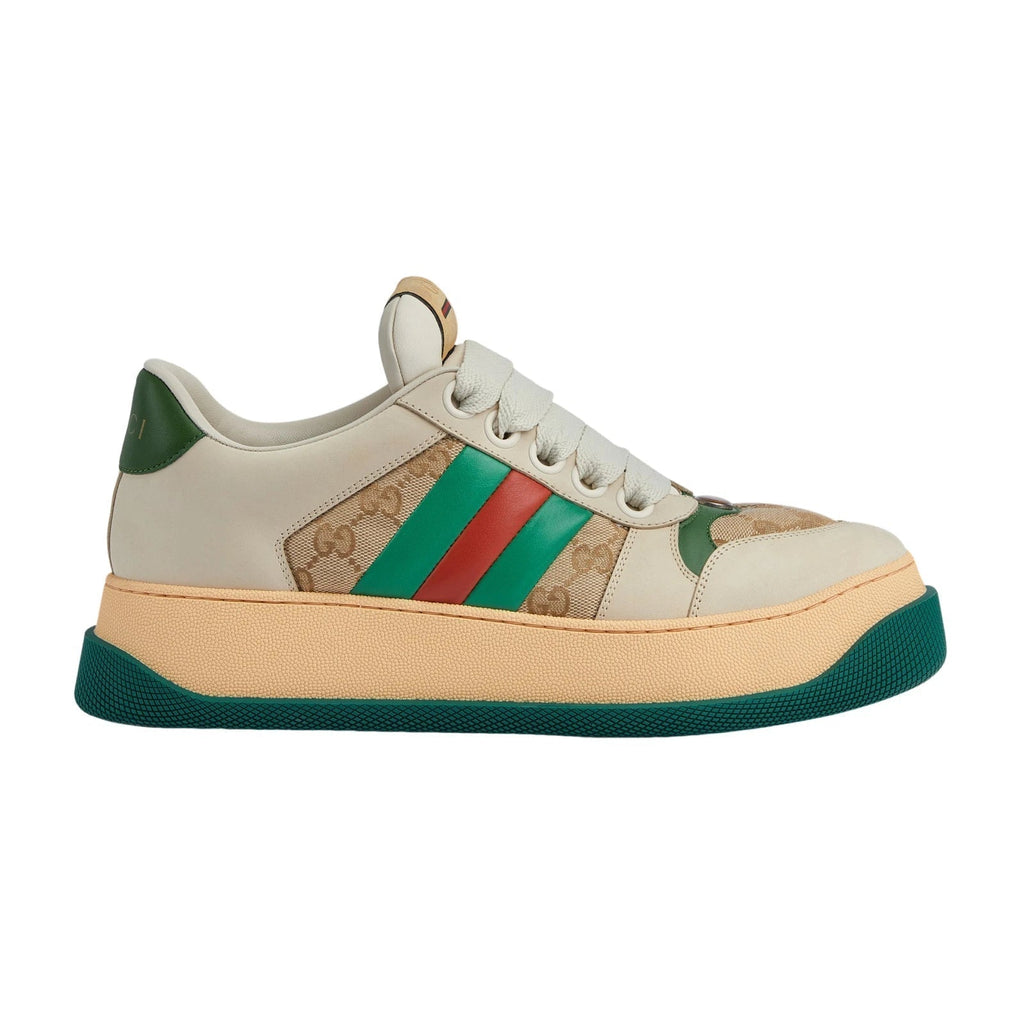 Retro Stripe Casual Sneakers – Premium Leather Comfort Street Shoes