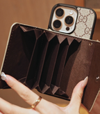 Étui pour iPhone à bandoulière avancé haut de gamme avec porte-cartes & Bandoulière