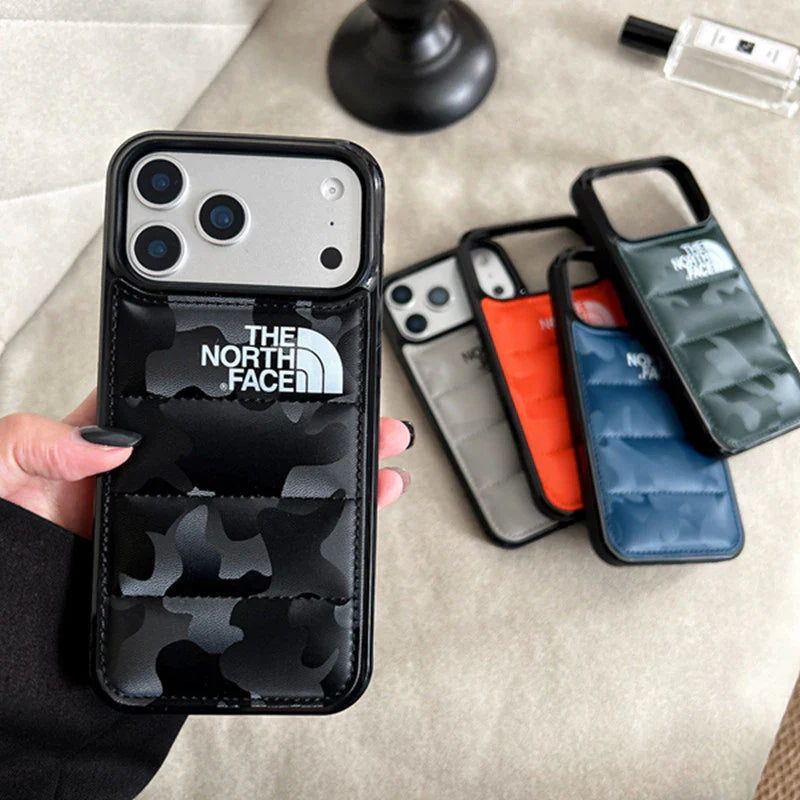 Étui de protection pour iPhone de style Puffer absorbant les chocs
