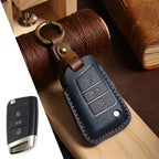 Top Grain Leather Volkswagen key Case