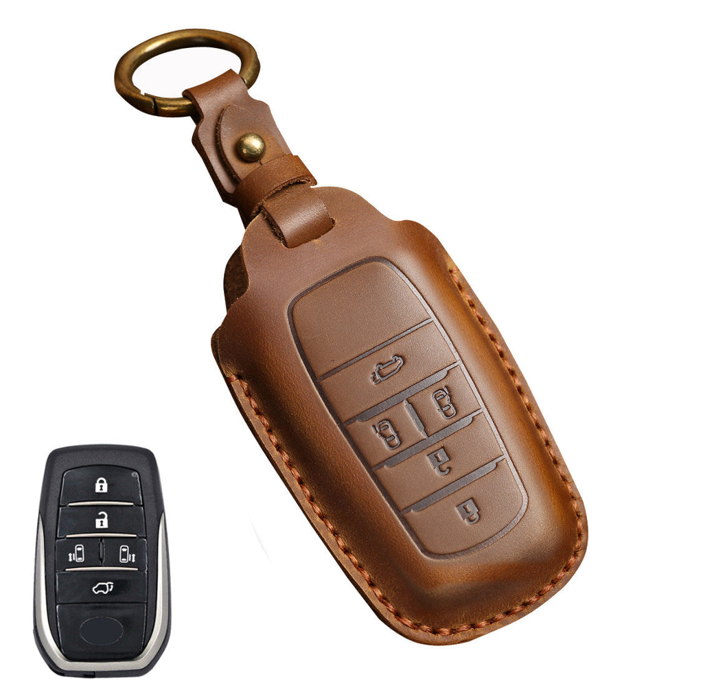 Top Grain Leather Toyota key Case