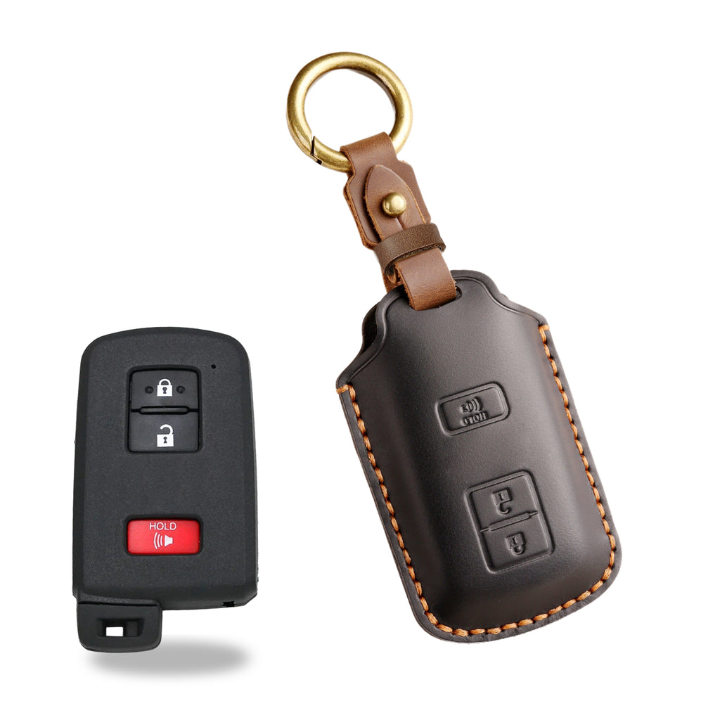 Top Grain Leather Toyota key Case