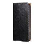 Genuine Full-Grain Cowhide Leather Wallet Phone Case
