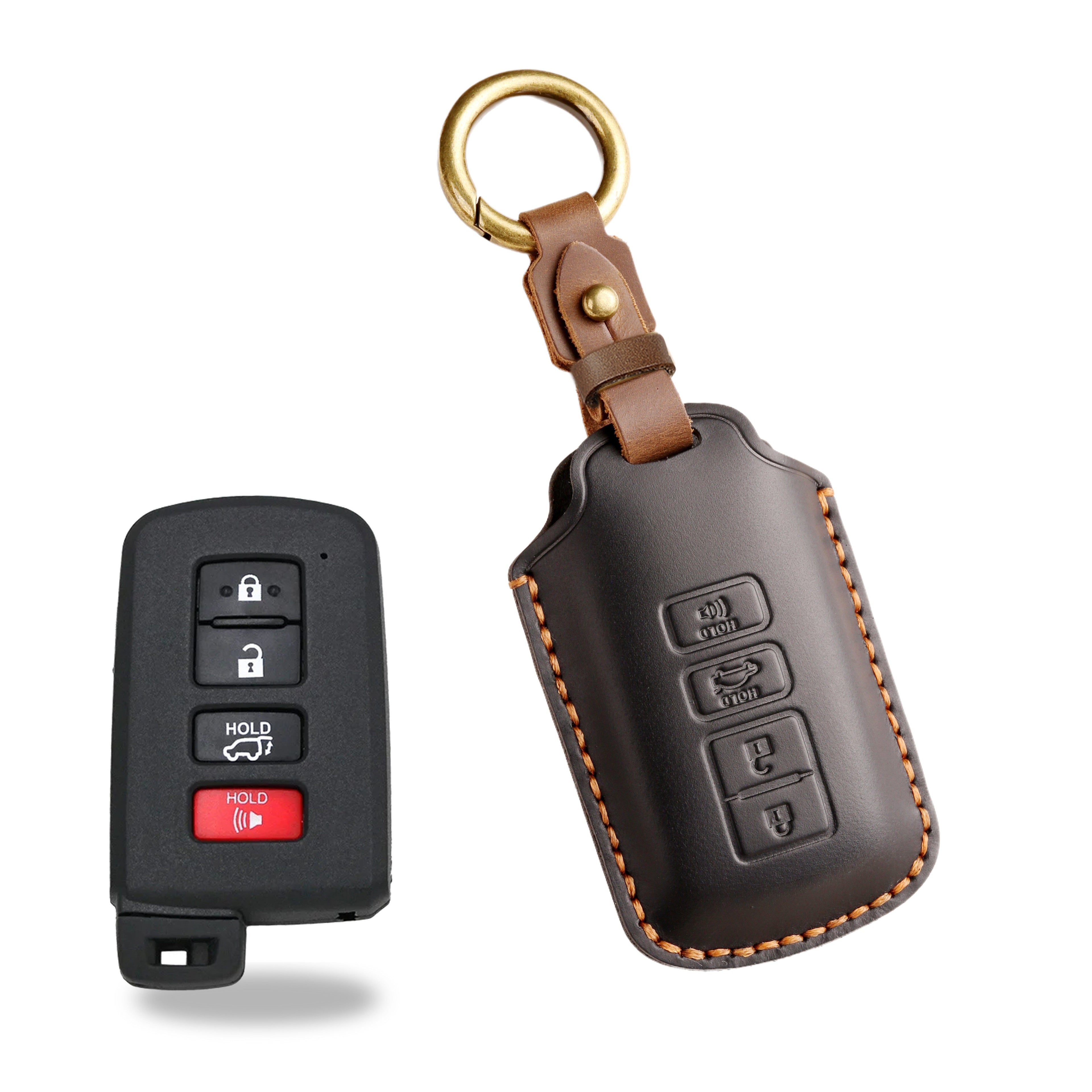 Top Grain Leather Toyota key Case