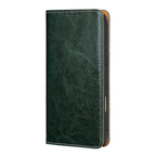 Genuine Full-Grain Cowhide Leather Wallet Phone Case