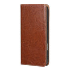 Genuine Full-Grain Cowhide Leather Wallet Phone Case