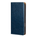 Genuine Full-Grain Cowhide Leather Wallet Phone Case