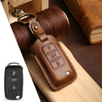 Top Grain Leather Volkswagen key Case