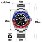 TitanX Elite Men's Quartz Sport Watch – Luxury 30M Waterproof Stainless Steel Dive Timepiece | Relógio Masculino