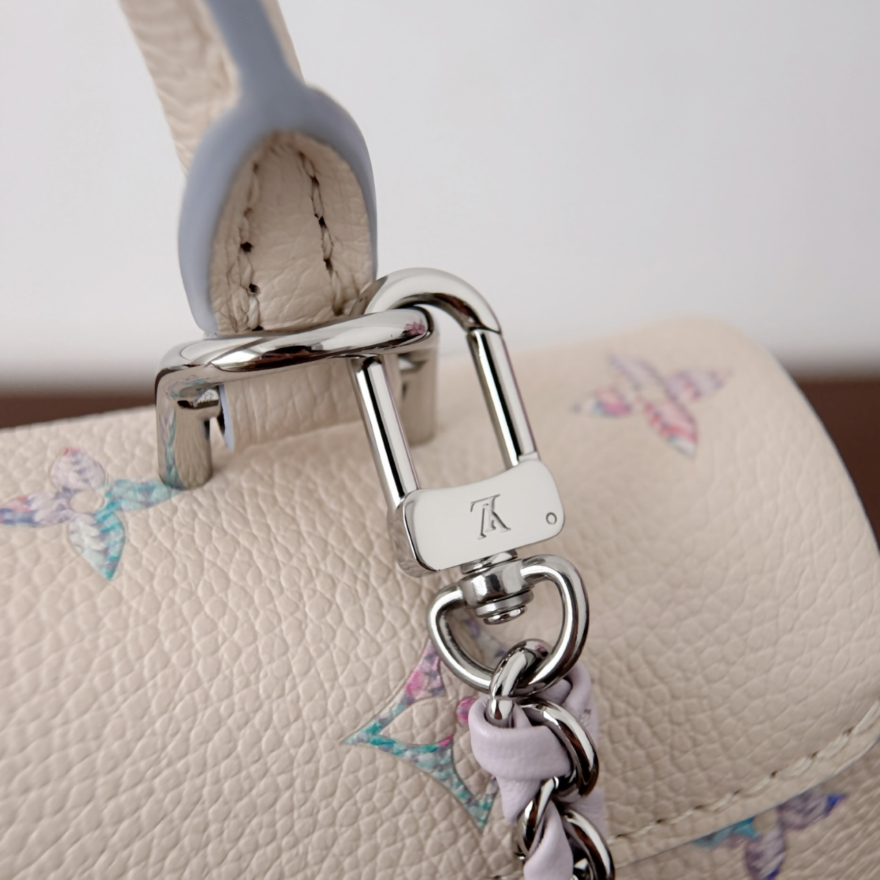 Pearl Monogram Mini Top Handle Bag