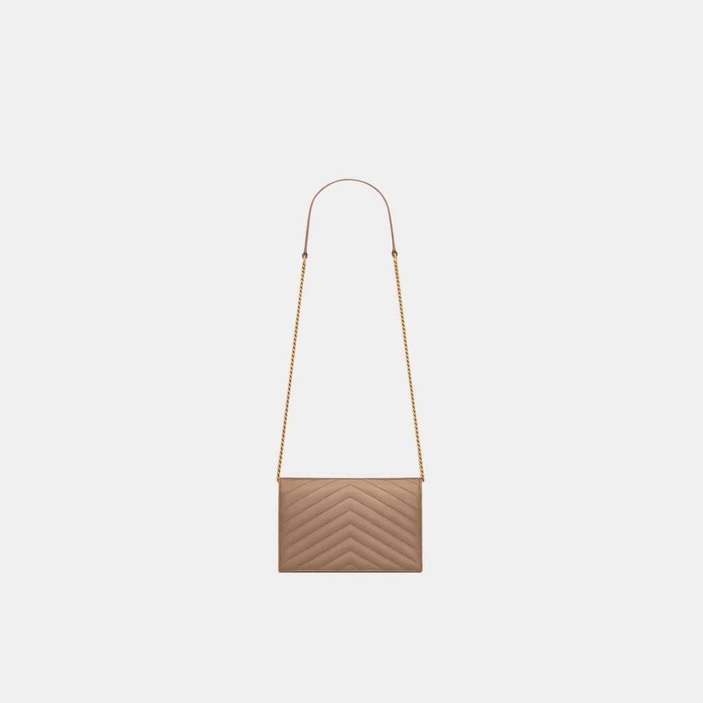 YL- Envelope Chain Wallet In Lambskin