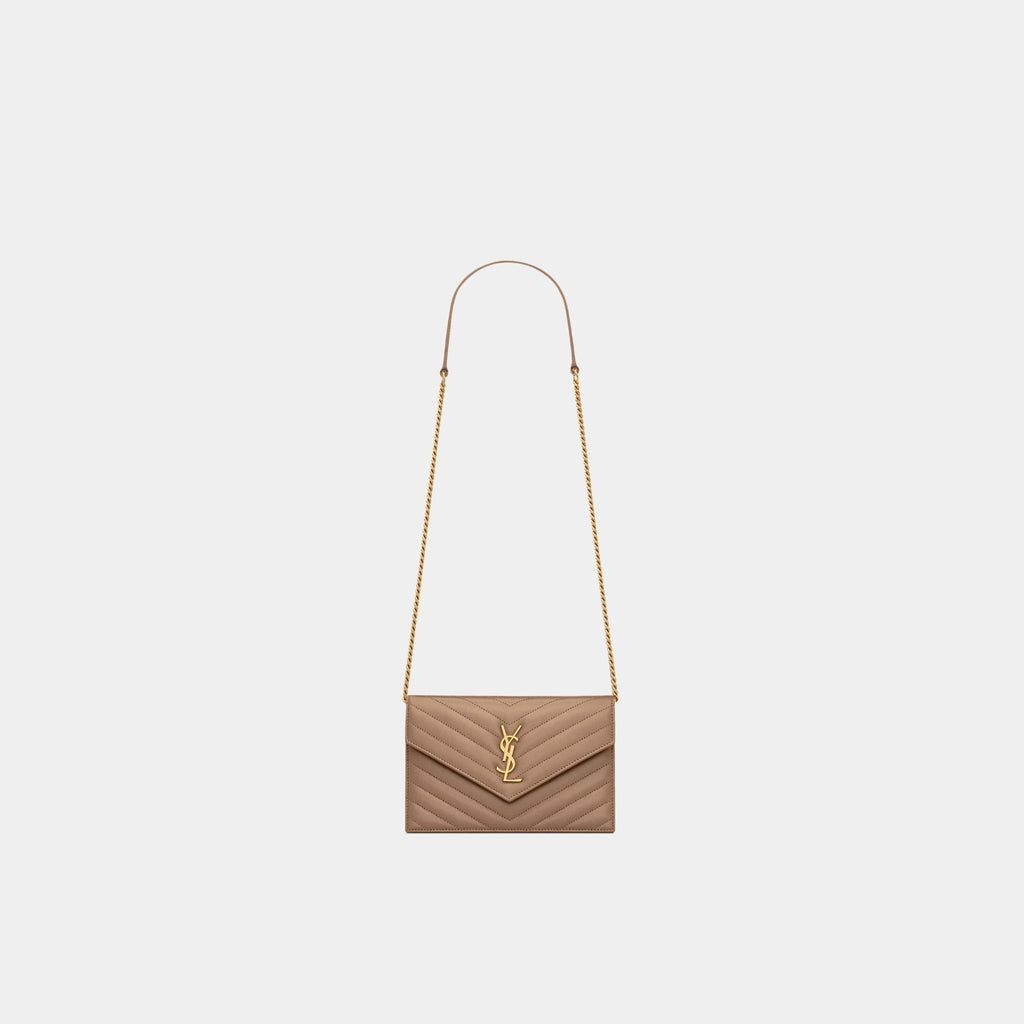 YL- Envelope Chain Wallet In Lambskin