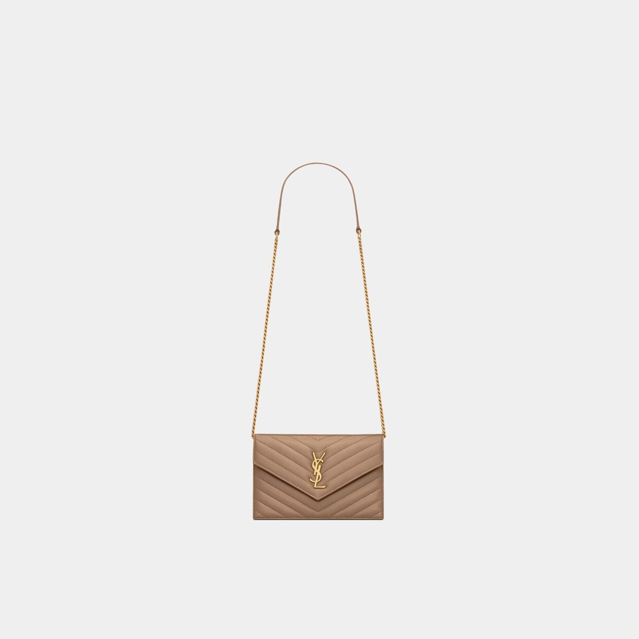 YL- Envelope Chain Wallet In Lambskin